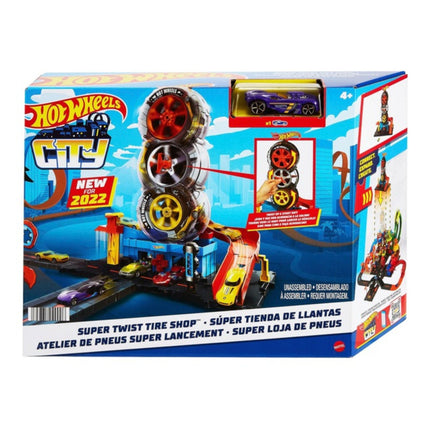 Hot Wheels Πίστα City Περιστρεφόμενες Ρόδες Βασδιάρης