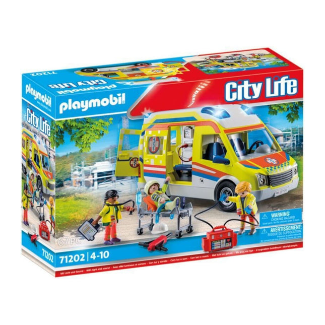 Playmobil City Life Ασθενοφόρο Με Διασώστες (71202) Βασδιάρης