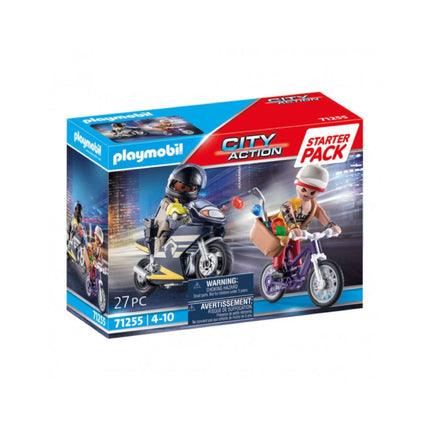 Playmobil Starter Pack City Action Αστυνομική Καταδίωξη Ληστή Κοσμημάτων (71255) Βασδιάρης