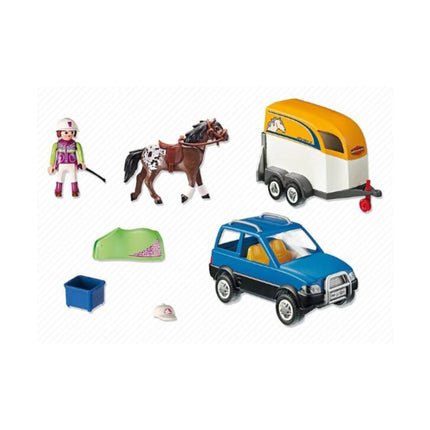 Playmobil Country Όχημα Με Τρέιλερ Μεταφοράς Αλόγων (5223) Βασδιάρης