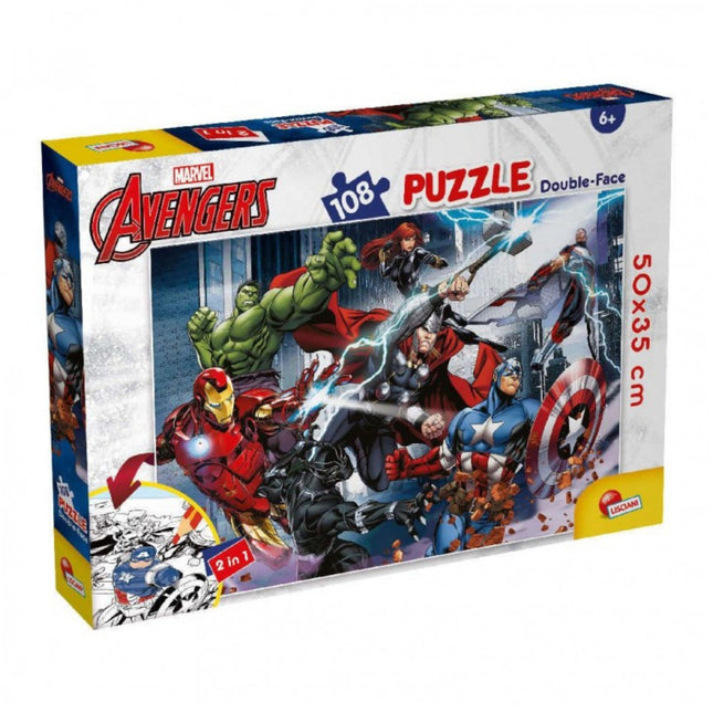 Puzzle Lisciani Double-Face Avengers 108 Pcs Vasdiaris