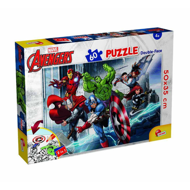 Puzzle Lisciani Double-Face Avengers 60 pcs Βασδιάρης