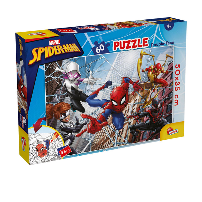 Puzzle Lisciani Double-Face Spider-Man 60 pcs Βασδιάρης