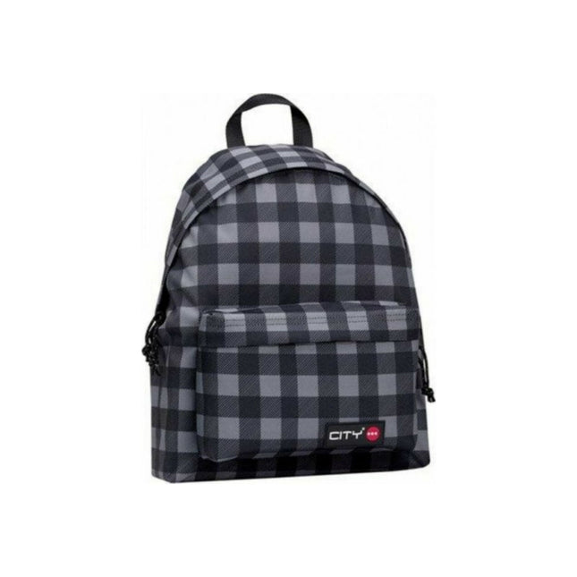 Τσάντα City The Drop Grey Checks Βασδιάρης