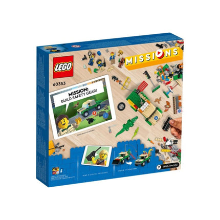 Lego αποστολές διάσωσης άγριων ζώων πίσω πλευρά συσκευασίας