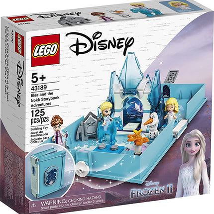 Case of Lego toy showing Elsa and other frozen figures