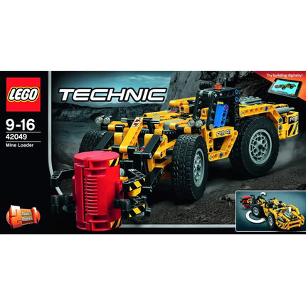 Case of yellow lego technic truck 