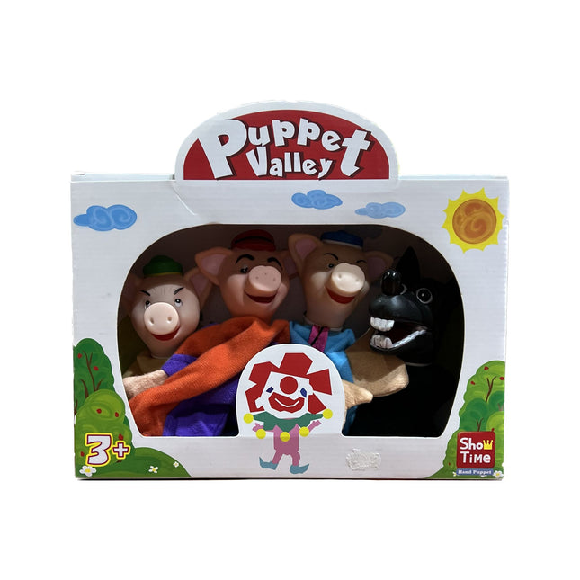 σετ μαριονέτες τα τρία γουρουνάκια παιχνίδια Βασδιάρης