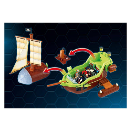Playmobil Super4 H Ρούμπι με το πειρατικό Chameleon (9000)
