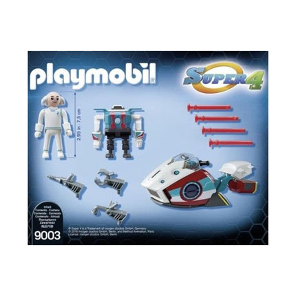 Playmobil Super 4 Ο Δόκτωρ X Και Το Skyjet Tου (9003)