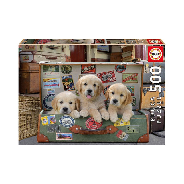 Παζλ με 3 σκυλάκια κουτάβια με 500 κομμάτια