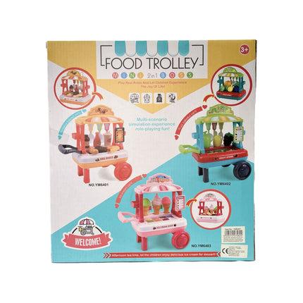 Food Trolley Σετ Πώλησης Τροφίμων παιχνίδια Βασδιάρης