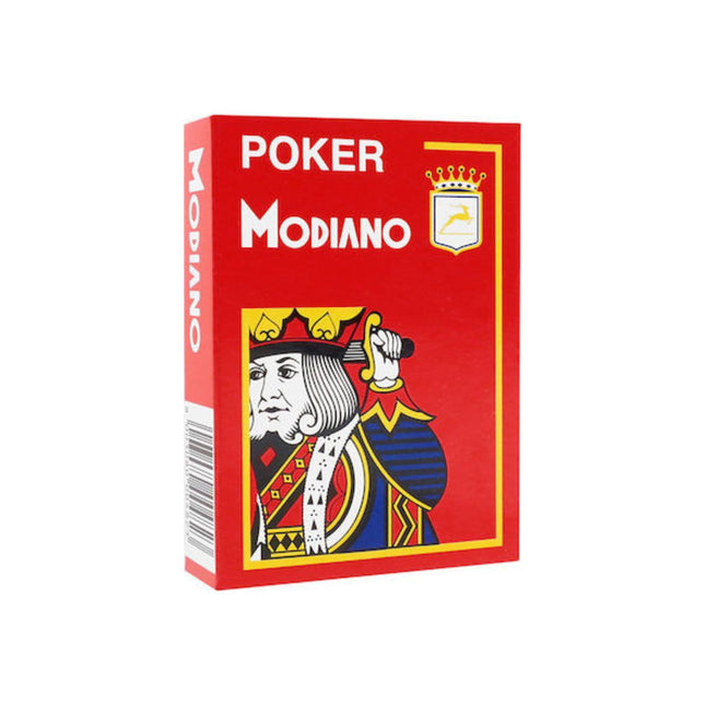 Τράπουλα Modiano πλαστική Poker Jumbo 4 μεγάλα γράμματα (4 χρώματα)